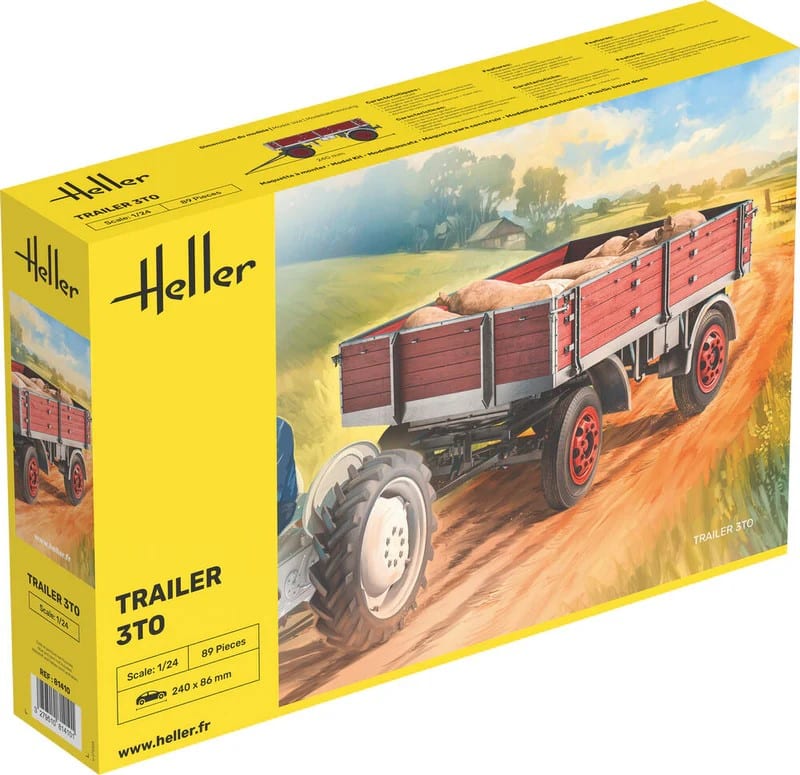Heller 1:24 Trailer 3TO HEL81410