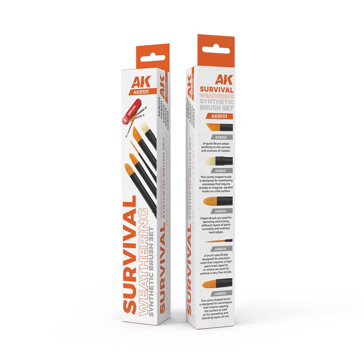 AK Survival Weathering Synthetic Brush Set AKB101