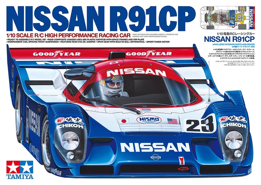 Tamiya 1:10 RC Nissan R91CP 1992