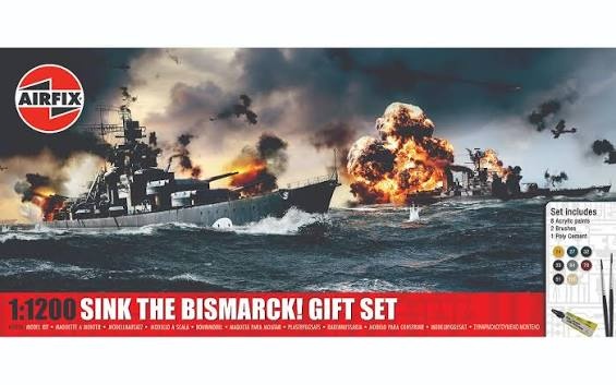 Airfix 1:1200 Sink The Bismarck Gift Set AF50120