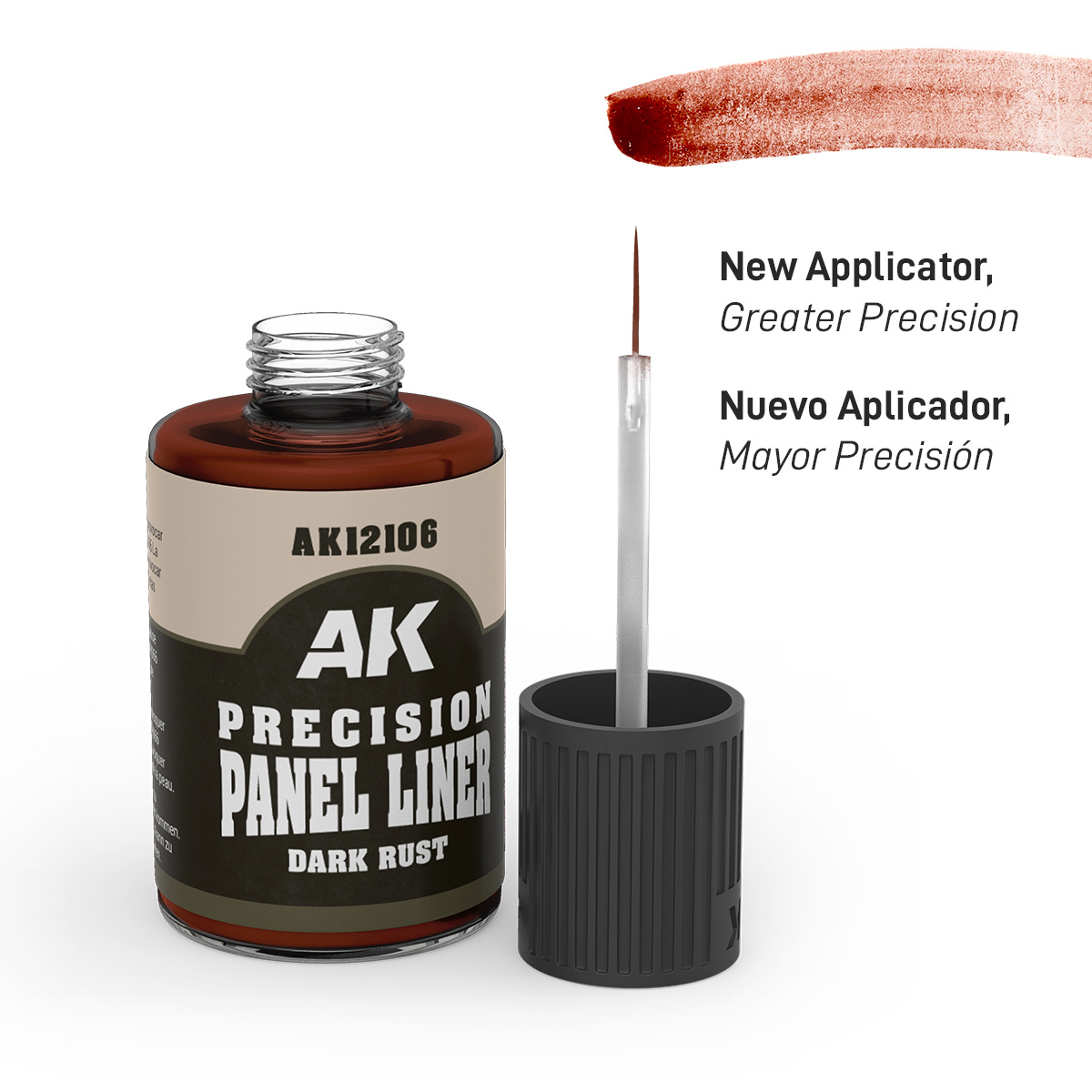 AK-Interactive DARK RUST PRECISION PANEL LINER AK12106