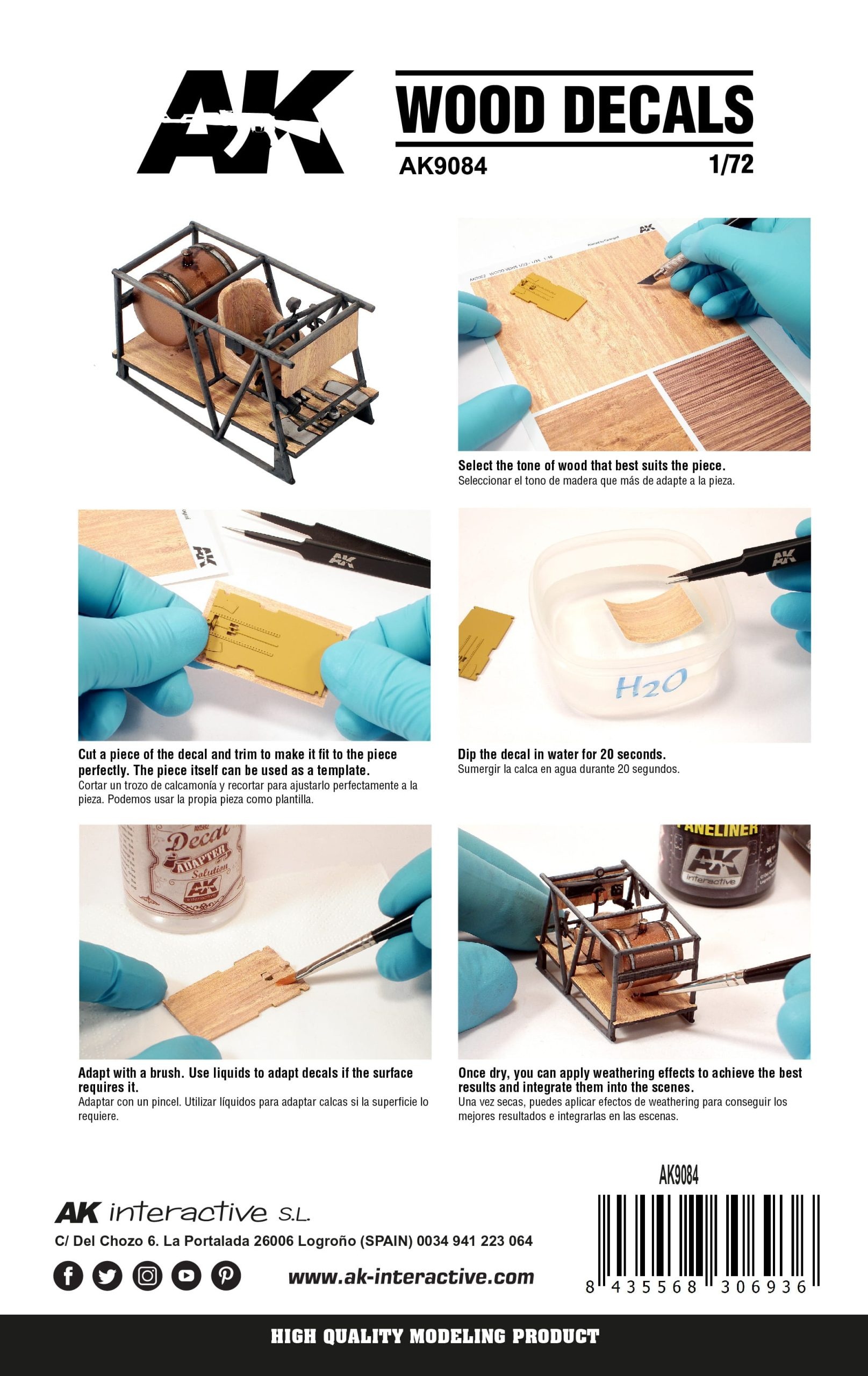 AK Wood Decals voor 1:72 AK9084 - Afbeelding 2