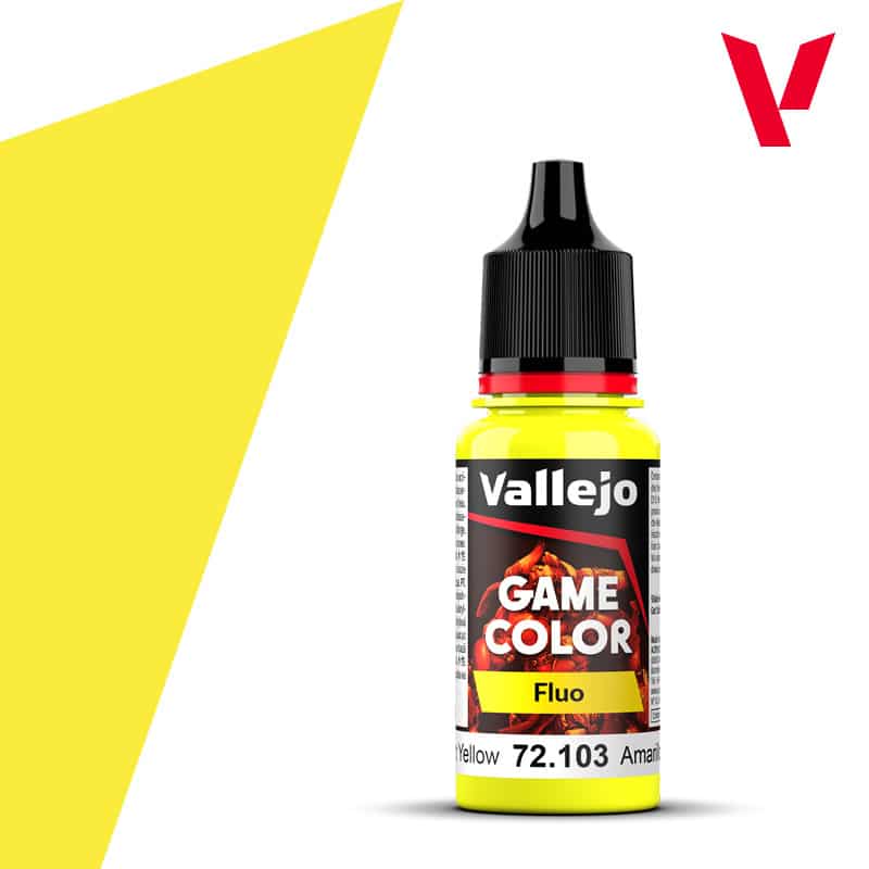 Vallejo Game Color Fluo #101 Fluorescent Yellow 18ml VAL72.103