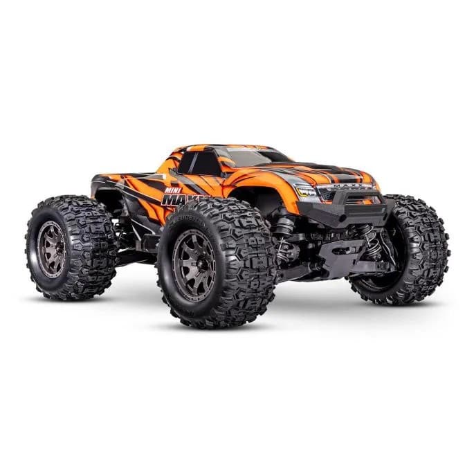 Traxxas Mini Maxx BL-2s Orange incl battery & USB charger TRX107154-1-ORNG
